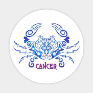 Vibrant Zodiac Cancer Magnet